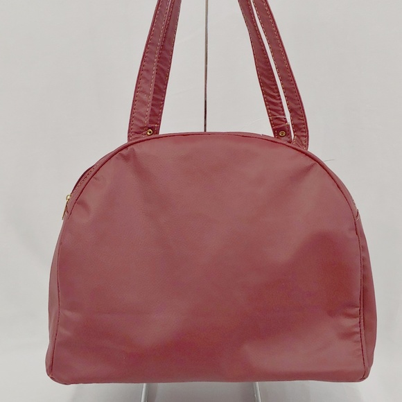 Keisha Satchel in Burgandy with Acccent Snake Prin - Picture 3 of 7